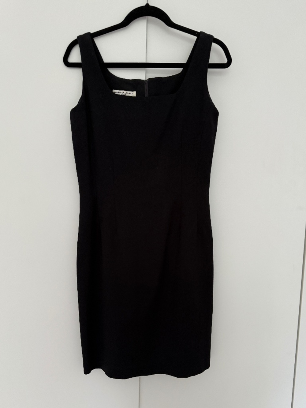 Vintage Patricia Jones Black Shift Dress - Size 10